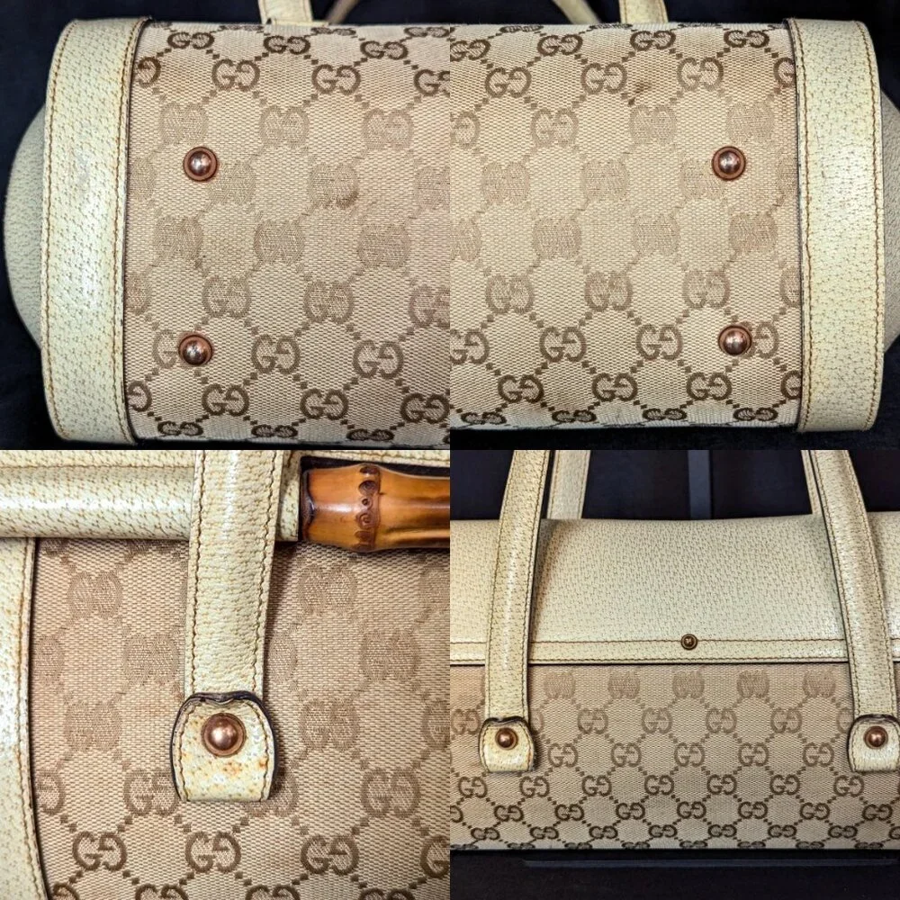 GUCCI Bamboo 1947 Bullet Bag - Off White - Picture 11 of 16
